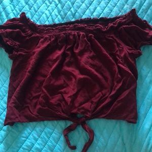 Off the shoulder short sleeve